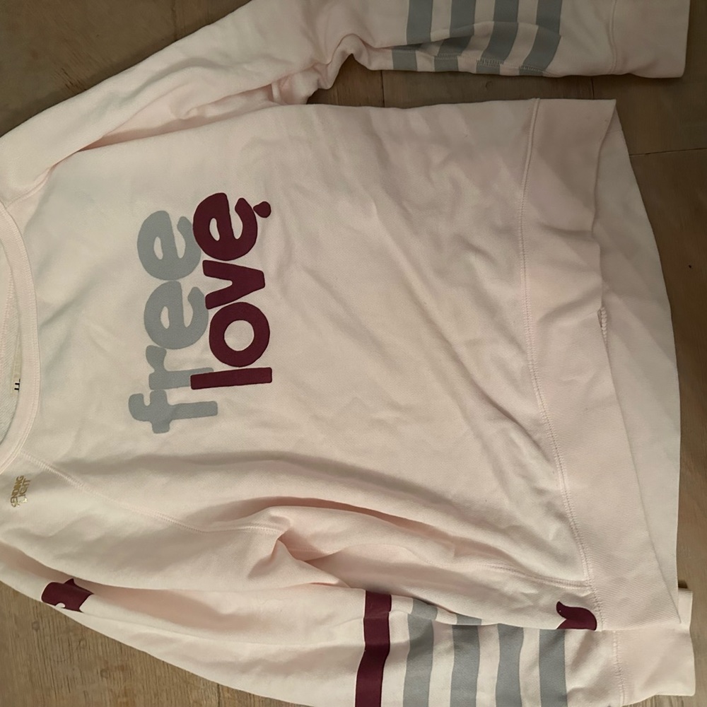 free city light pink crew neck, worn once